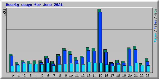 Hourly usage for June 2021
