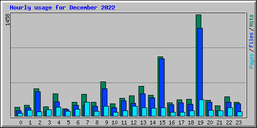 Hourly usage for December 2022