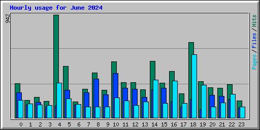 Hourly usage for June 2024
