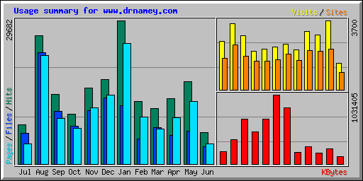 Usage summary for www.drnamey.com